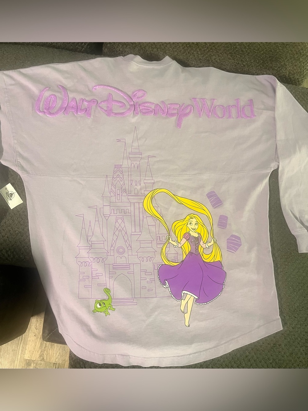 2026 Disney WDW Princess Week Rapunzel Spirit Jersey Shirt Purple Size M NWT